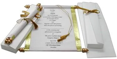 Party Invitation Scrolls - 11 x 8.5"