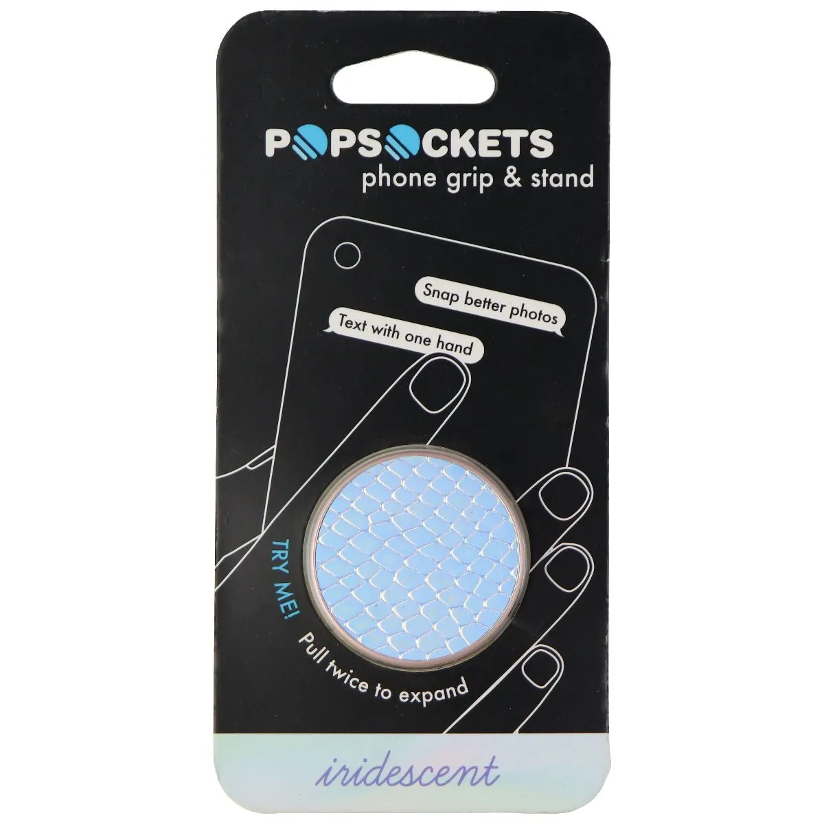 PopSockets Collapsible Grip & Stand for Phones & Tablets - Iridescent Snakeskin