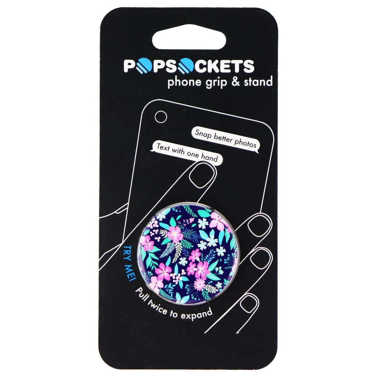 PopSockets Collapsible Grip & Stand for Phones and Tablets - Floral Chill