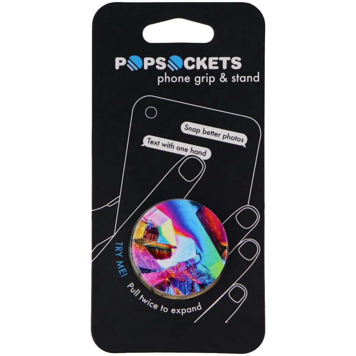 PopSockets Collapsible Grip & Stand for Phones and Tablets - Rainbow Gem Gloss