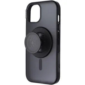 PopSockets PopCase for MagSafe for Apple iPhone 15 - Black Translucent