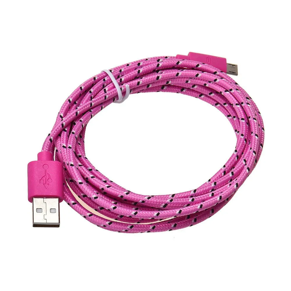 Popular Convenient Micro USB Charger Sync Data Cable Cord for Android Phone (Style:2M/6FT , 3M/10FT)