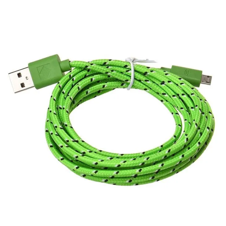 Popular Convenient Micro USB Charger Sync Data Cable Cord for Android Phone (Style:2M/6FT , 3M/10FT)