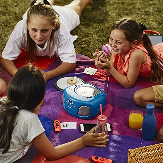 Portable CD Player Boombox  - Pink