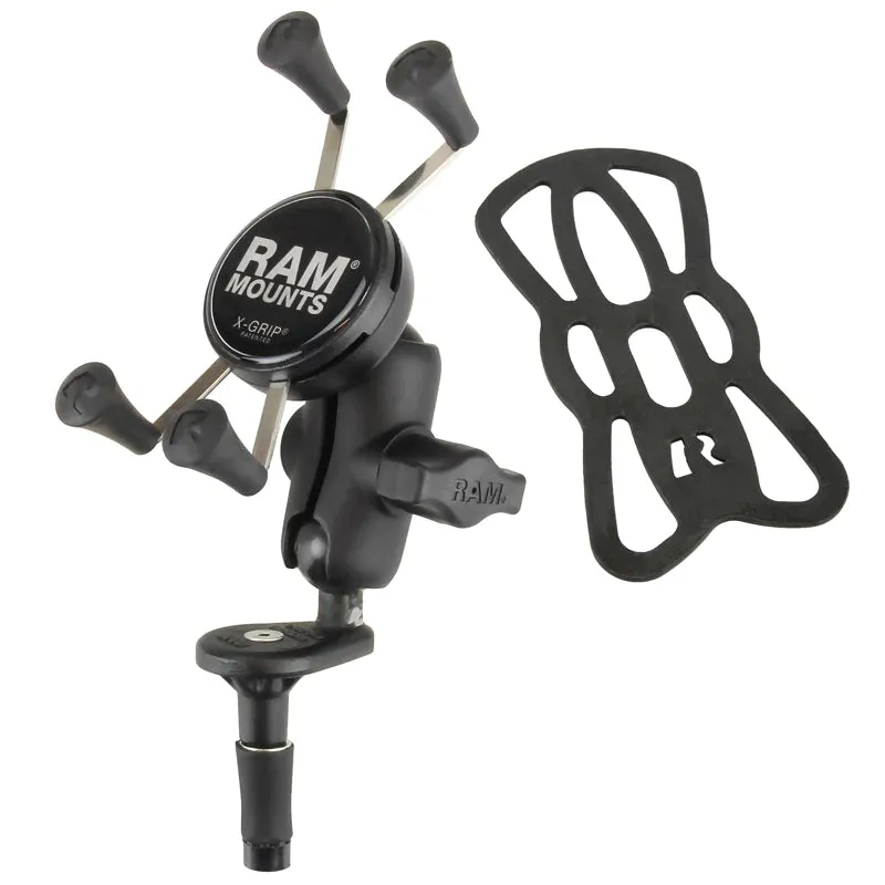 Ram X-Grip Phone Holder w/ Motorcycle Fork Stem Base | RAM-B-176-A-UN7