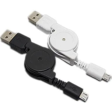 Retractable USB 2.0 to Micro USB Cables Sync Data Charge for HTC Samsung LG