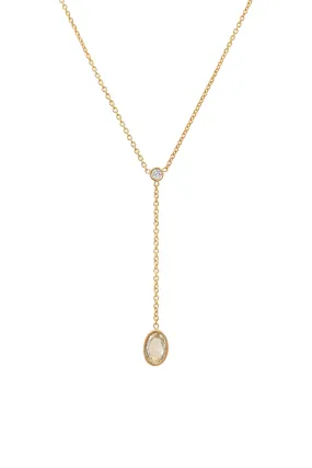 Rose Cut Diamond Lariat No. 2321