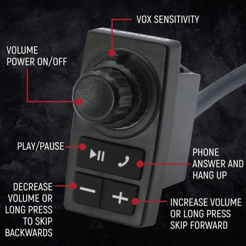 Rugged Radios Polaris RZR XP Complete Communication Kit with Rocker Switch Intercom and 2-Way Radio - G1 GMRS