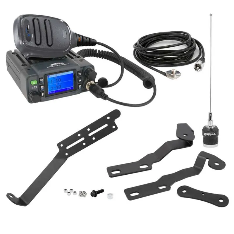 Rugged Radios TK3 Toyota Radio Kit - with GMR25 Waterproof Mobile Radio for Tacoma - 4Runner - Lexus