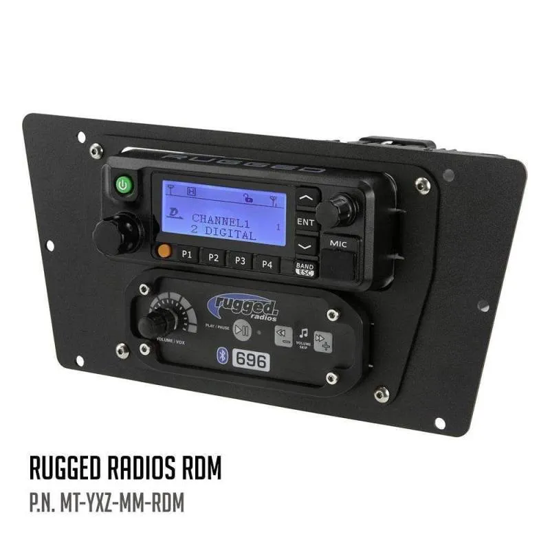 Rugged Radios Yamaha YXZ Multi-Mount - Rugged Radios M1/G1/RM45/RM60/GMR45 with Switch Holes