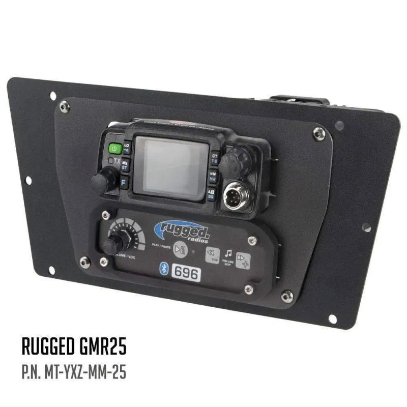 Rugged Radios Yamaha YXZ Multi-Mount - Rugged Radios M1/G1/RM45/RM60/GMR45 with Switch Holes