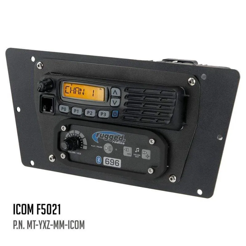 Rugged Radios Yamaha YXZ Multi-Mount - Rugged Radios M1/G1/RM45/RM60/GMR45 with Switch Holes