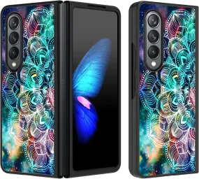 Samsung Galaxy Z Fold 4 Case Galaxy Mandala Bumper Cover