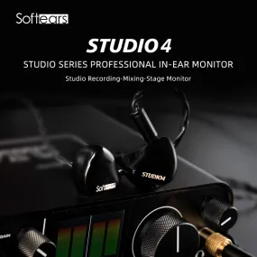 Softears Studio4 in-Ear Headphones 4 Balanced Armature Professional Grade Monitor HiFi  Earphone