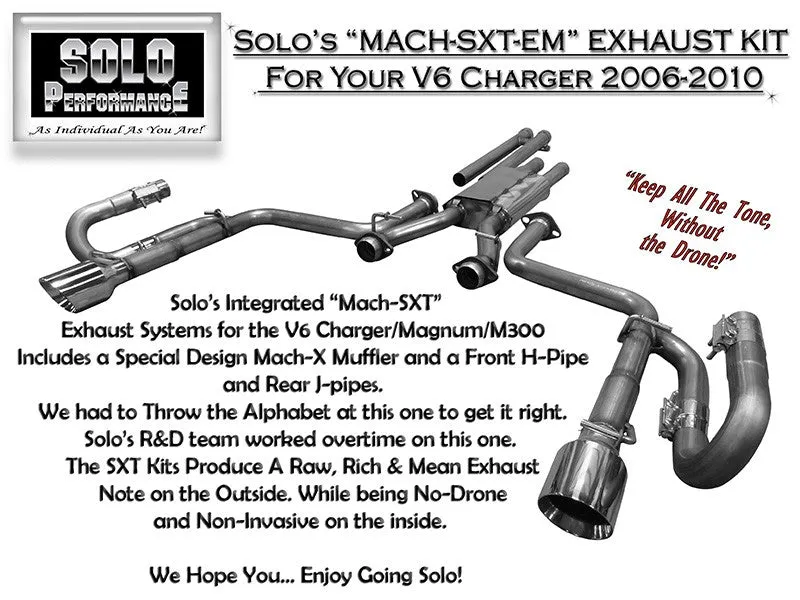 Solo Performance Exhaust Dodge Charger/Magnum V6 (06-10) Mach SXT EM Catback 991117SL