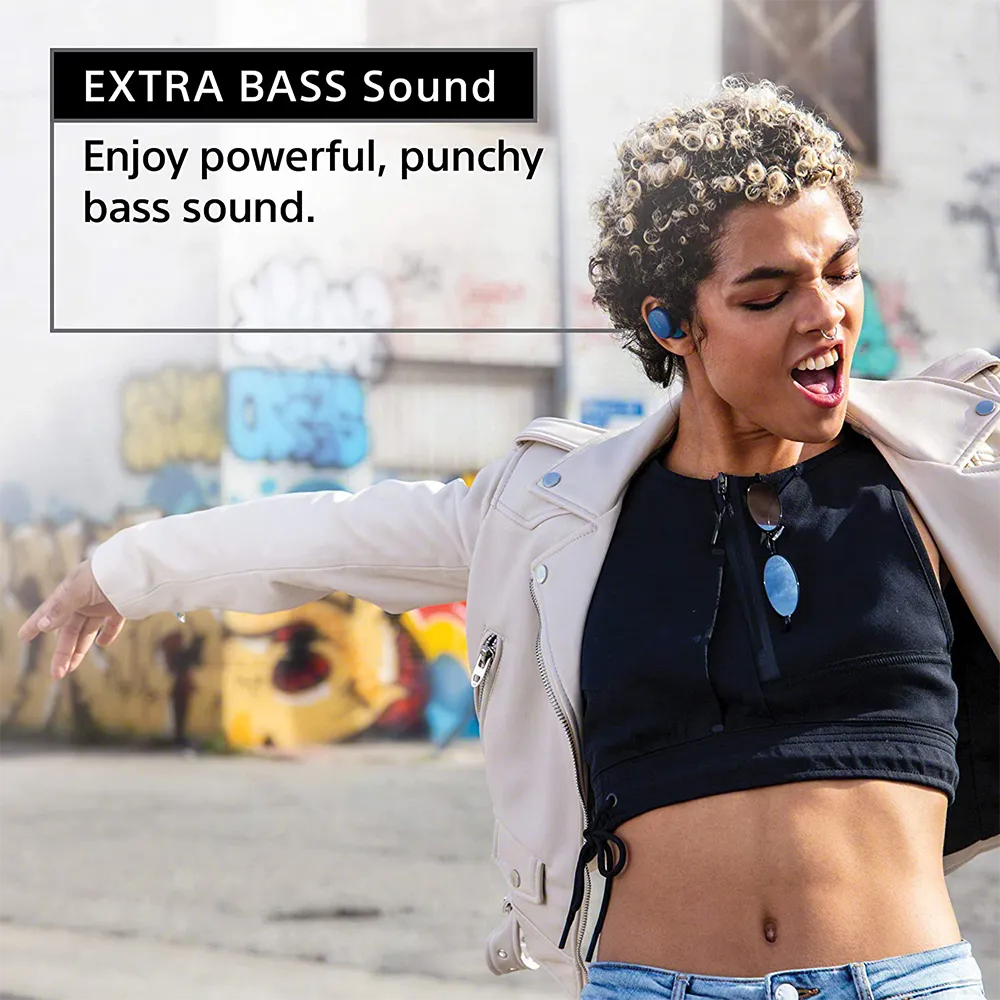 Sony WF-XB700 Truly Wireless Extra Bass Bluetooth,Earbuds with Mic, Quick Charge