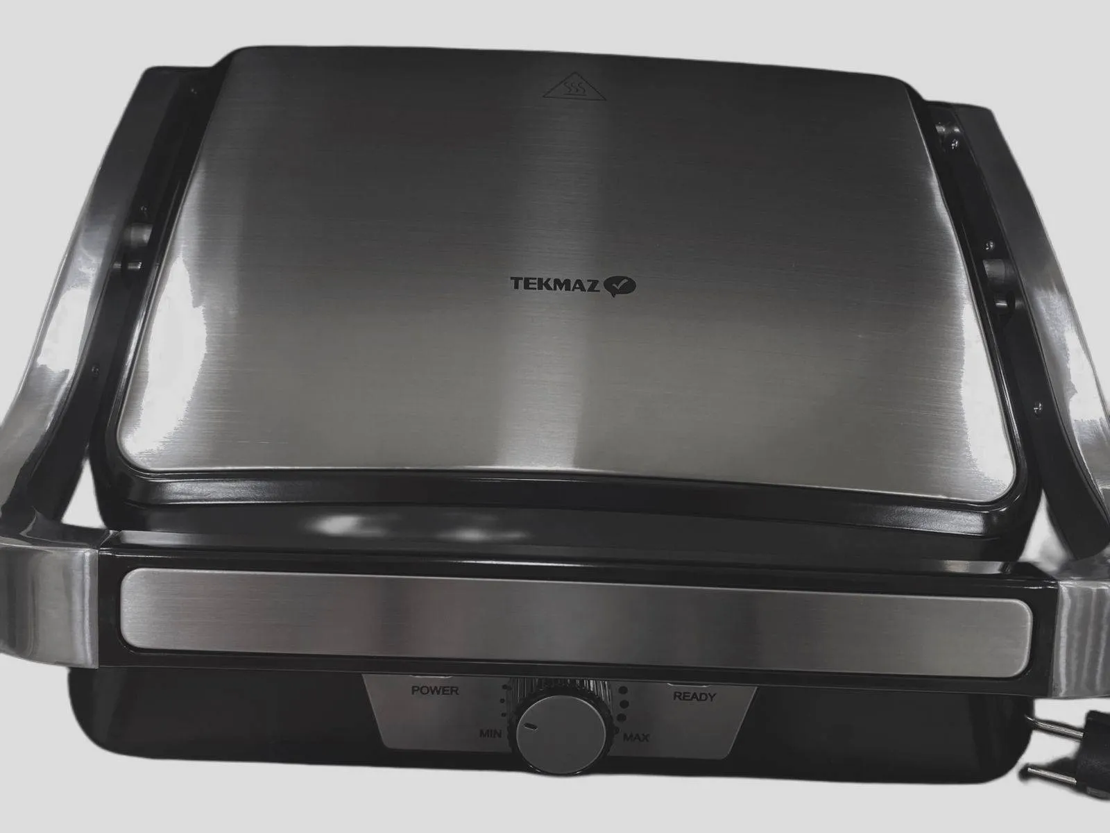 Tekmaz Grill With Garnete Open Plate 1850 Watt Steel And Black 180C With Safety