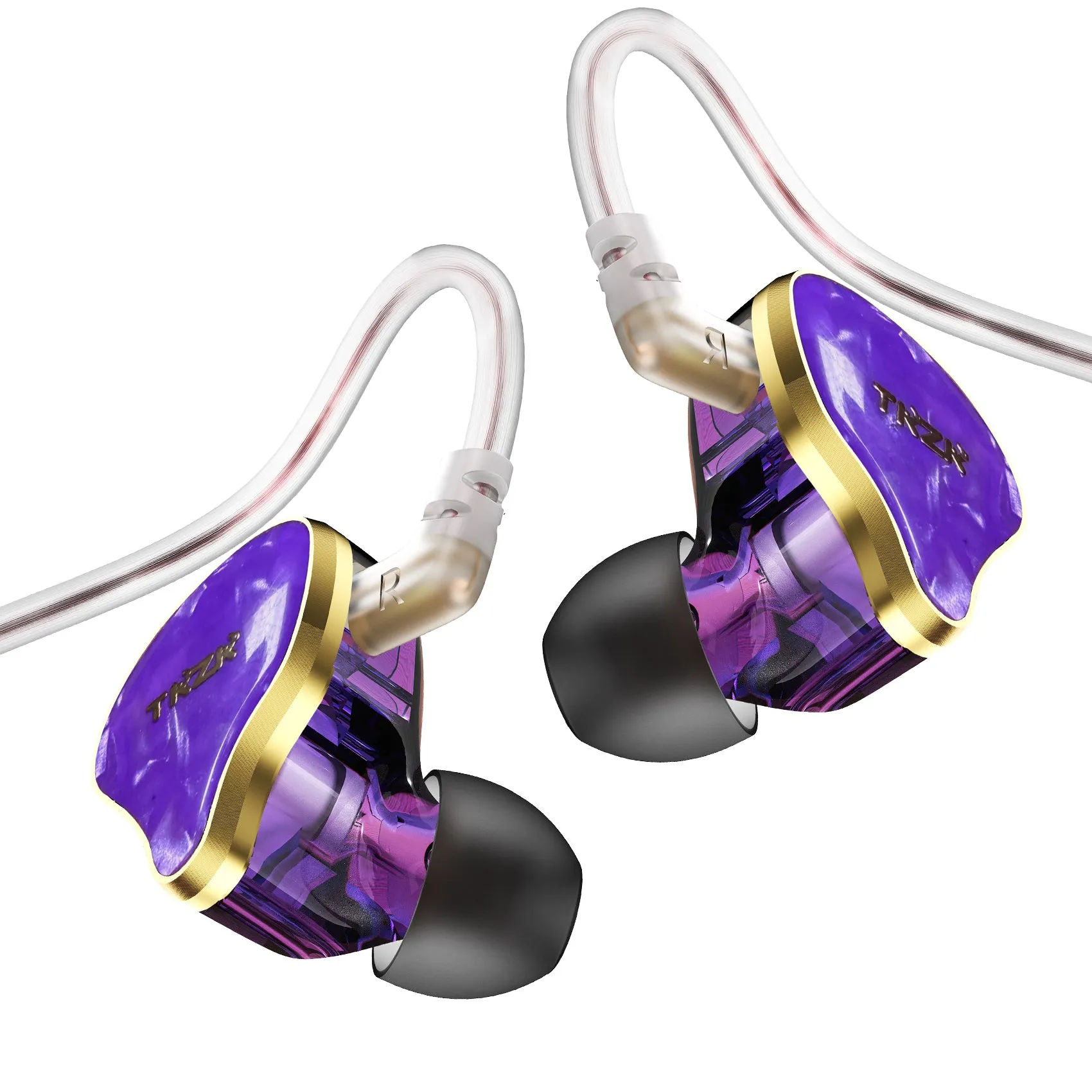 【TKZK TK02】 In-ear Monitors HIFI Earphones IEM Headphones Dual Magnetic Circuit DD Wired Gaming Earbuds