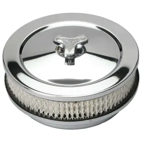 Trans-Dapt Chrome Air Cleaner - Muscle Car Style - 6 3/8" Diameter