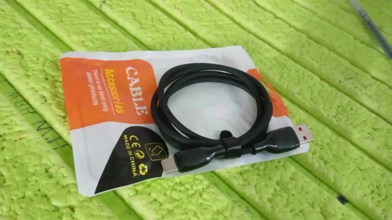 Type C data cable Fast Charging Cable (1 Mtr. Approx / 1 Pc)