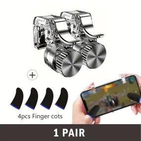 Ultimate Gaming Combo R11 Mobile Game Controller Rocker Button Trigger Set with Carbon Fiber Game Gloves