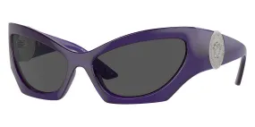 Versace Women's Fashion VE4450-541987-60 60mm Transparent Violet Sunglasses