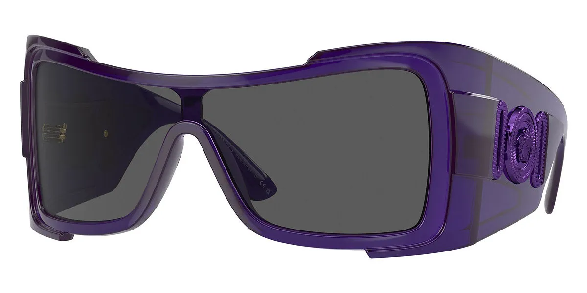 Versace Women's Fashion VE4451-541987-27 127mm Transparent Purple Sunglasses