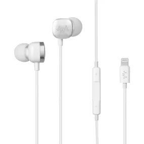 Wave Corded In-Ear Headphones For Apple iPhone 14 Pro Max/iPad White