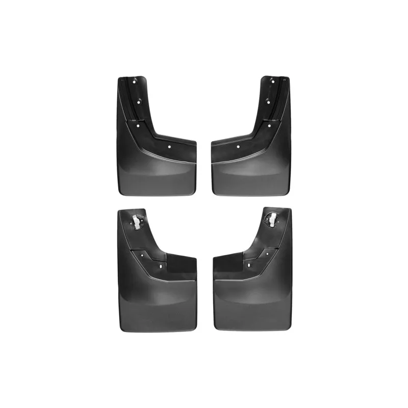 WeatherTech MudFlaps - Front/Rear - Black - GM Fullsize Truck 2014-16