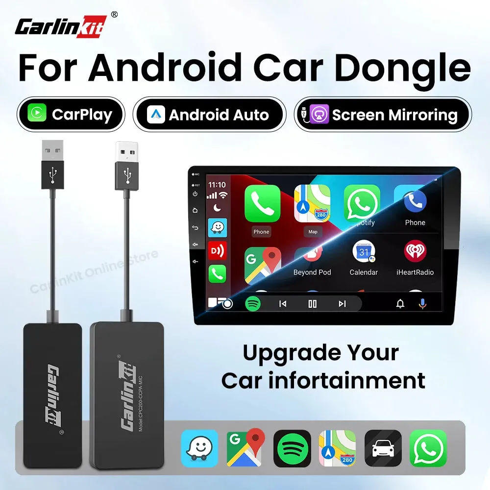 Wireless CarPlay Android Auto Dongle USB Screen Mirroring for Android Radio