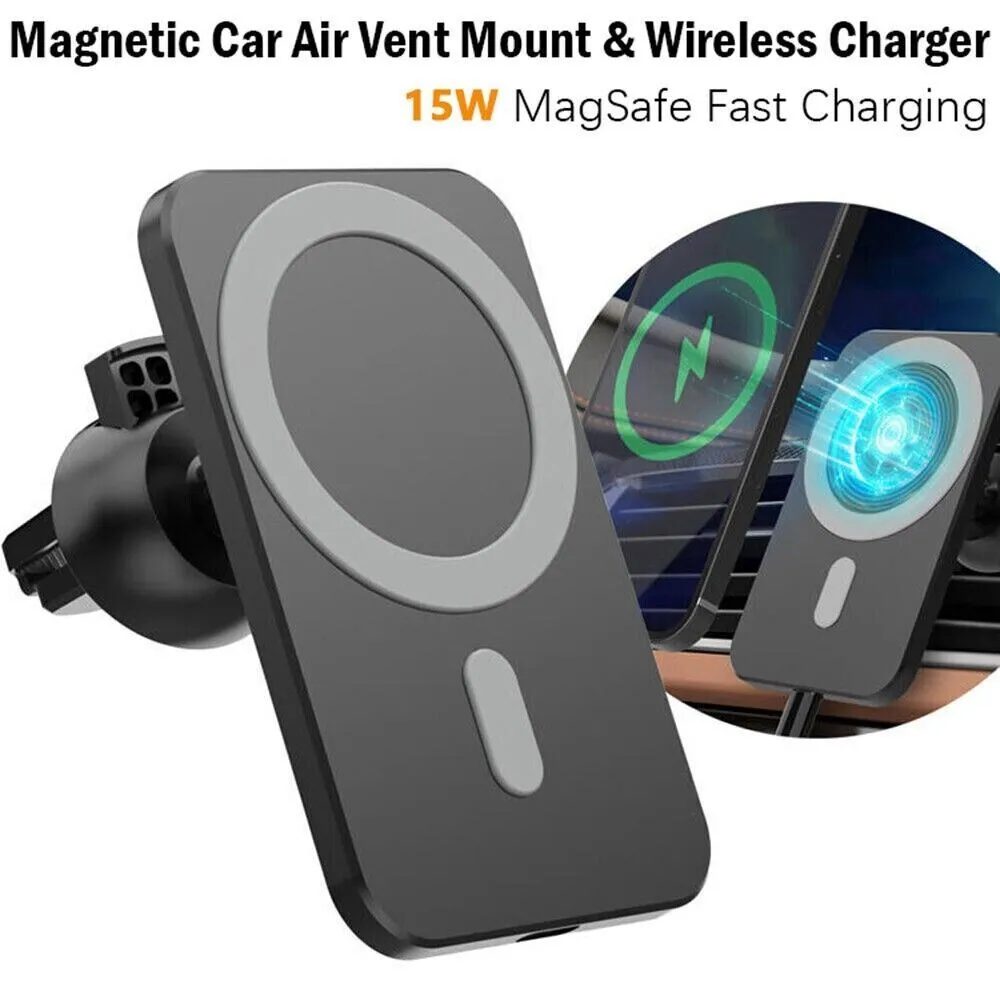 Wireless Chargers Car Air Vent Stand Phone Holder Mini QI Fast Charging Station