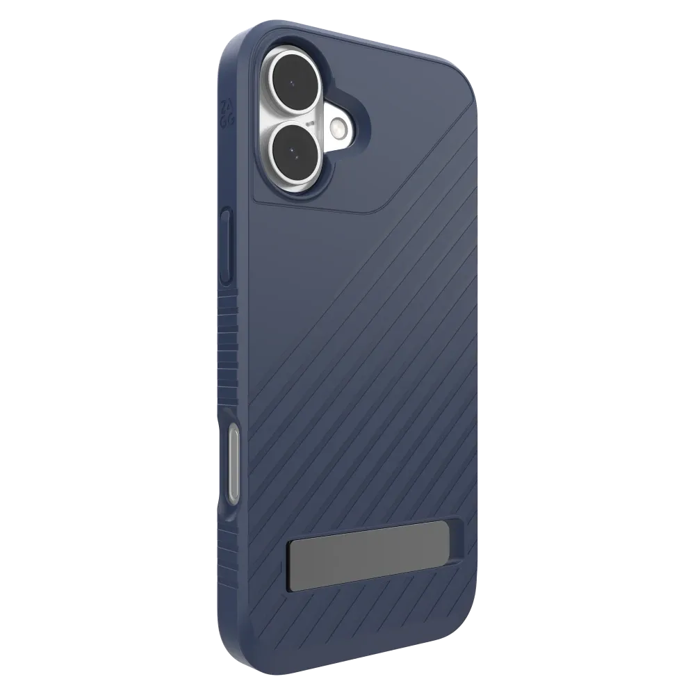 ZAGG iPhone 16 Series Case Denali Snap with kick Stand Navy