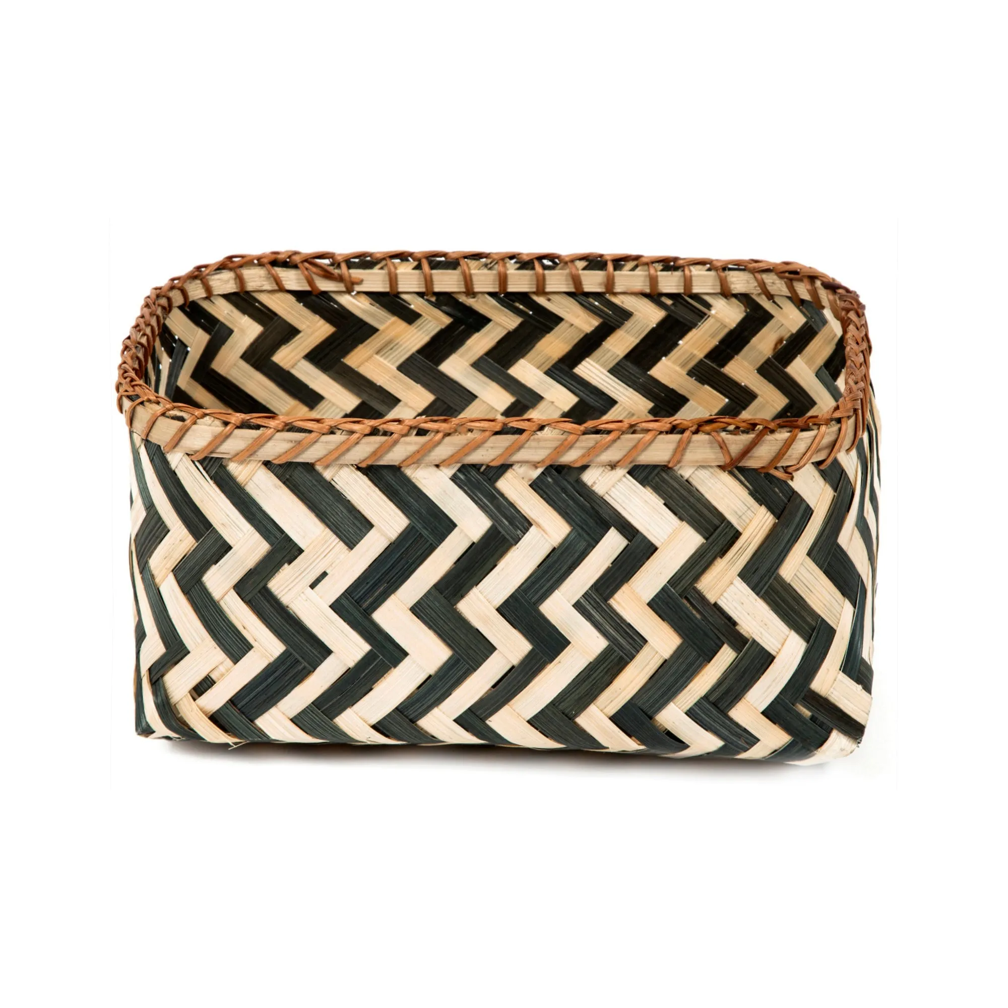 Zebra Bamboo Basket