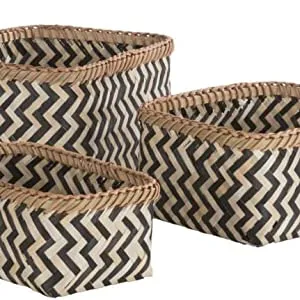 Zebra Bamboo Basket