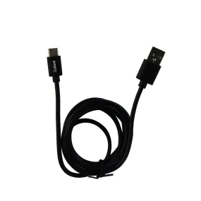 ZipKord (Z113001) 5Ft  Charge & Sync Cable for USB-C Devices - Black